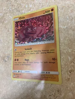 Onix 9/12 Mcdonald’s Promo Confetti Holo 2019 Pokemon Card NM - Image 5