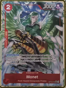 Monet Alternate Art OP10-016 Royal Blood One Piece Card Game - Image 2