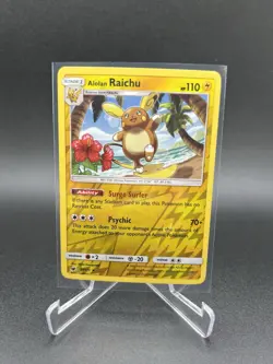 Pokemon TCG Alolan Raichu Crimson Invasion Reverse Holo Card 31/111 - Image 1