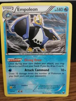 Pokemon Card Empoleon 29/108 Dark Explorers Rare Holo - Image 1