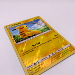 Pokemon TCG Pikachu 28/73 Reverse Holo Common SM Shining Legends Card NM - Image 3