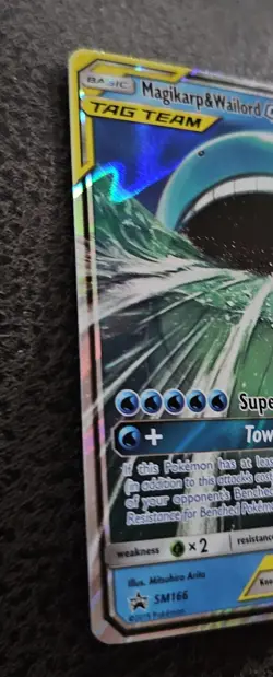 Pokemon Magikarp & Wailord GX Sun & Moon Promo Card SM166 - Image 2