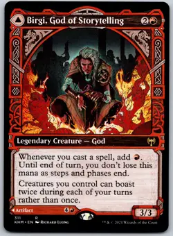 Birgi, God of Storytelling (Showcase) R Kaldheim 311 NM - Image 1