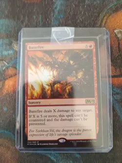 Banefire Core Set 2019 Foil, NM, Magic, MTG, FREE NEXT DAY SHIPPING! - Image 1