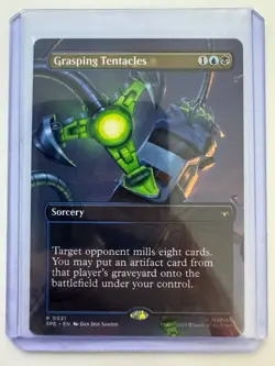 Grasping Tentacles #0021 (Borderless) Non-Foil Marvel's Spider-Man MTG NM ENG - Image 1