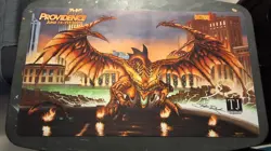 Signed Grand Prix Providence 2015 Side Event Playmat MTG Christopher Rush SIGNED - Image 1