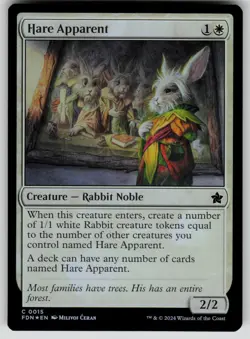 Hare Apparent Foil C Foundations 15 NM - Image 1