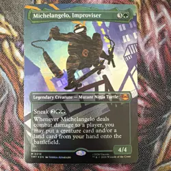 Michelangelo, Improviser (Borderless) Teenage Mutant Ninja Turtles Foil - Image 1