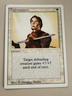 Righteousness - MTG - REVISED (3rd) - ENGLISCH - ©1994 NM/M rare - Image 1