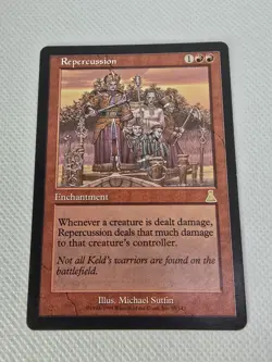 Wizards Repercussion Urza's Destiny Enchantment Red Rare Regular 95/143 MTG - Image 1