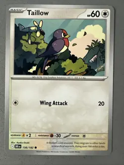 Pokemon TCG * Destined Rivals 156/182 Taillow Common * UNG NM FRESH PACK - Image 1