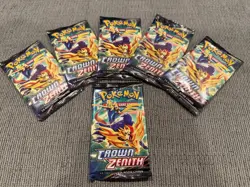NEW Sealed x6 Pokemon TCG: 6 CZ Crown Zenith Booster Packs = Booster Bundle! - Image 1