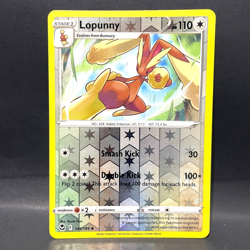 2022 POKEMON SILVER TEMPEST LOPUNNY 145/195 REVERSE HOLO (UNCOMMON) - Image 1