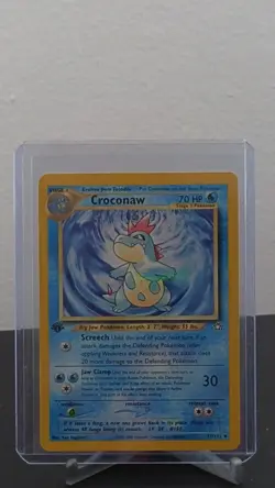 Pokemon Card Croconaw Neo Genesis 1st Edition Uncommon 31/111 Near Mint - Image 1