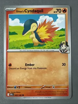 Pokemon TCG * Destined Rivals 032/182 Ethan's Cyndaquil C * UNG NM FRESH PACK - Image 1