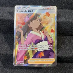 Furisode Girl 190/195 Full Art Ultra Rare Holo Pokemon 2022 Silver Tempest NM - Image 1