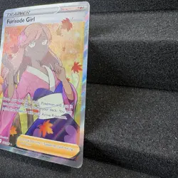Furisode Girl 190/195 Full Art Ultra Rare Holo Pokemon 2022 Silver Tempest NM - Image 2