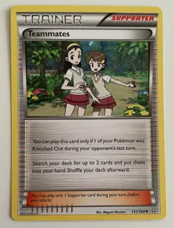 Teammates 141/160 Pokemon TCG XY Primal Clash Uncommon LP - Image 1