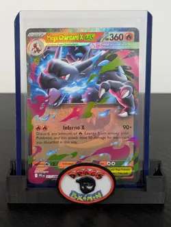 Pokemon Card 2025 MEGA CHARIZARD X EX Double Rare 013/094 Phantasmal Flames NM - Image 1