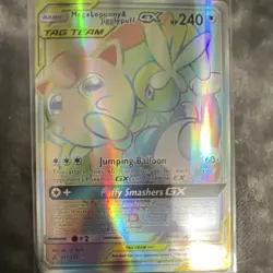Pokemon Mega Lopunny & Jigglypuff GX Secret Rare Holo 261/236 Sm-Cosmic Eclipse - Image 1