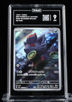 TAG 9 Mint Zorua 072/064 Pokemon Japanese Night Wanderer Scarlet & Violet AR - Image 1