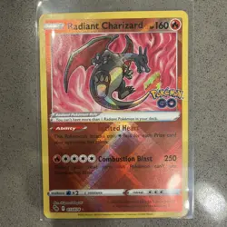 Pokemon Radiant Charizard Radiant Rare Pokemon GO 011/078 NM - Image 2