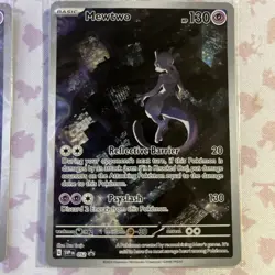 Pokemon 151 Mewtwo SVP 052 Black Star Promo Sealed In Wrapper - Lot Of 2 - Image 3