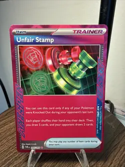 Unfair Stamp 165/167 Pokemon TCG SV Twilight Masquerade Ace Spec MINT NM - Image 1
