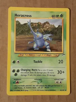 Pokemon Heracross 41/105 NEO Destiny LP See Pictures - Image 1