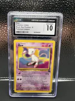 🔥🔥2000 Pokemon Black Star Promo MEW #8 CGC 10 GEM MINT🔥🔥 - Image 1