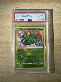 2022 POKEMON GO #004 RADIANT VENUSAUR PSA 8 - Image 1