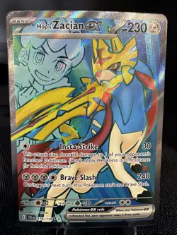 Pokemon TCG Hop's Zacian ex 176/159 Sv09: Journey Together Holo - Image 1