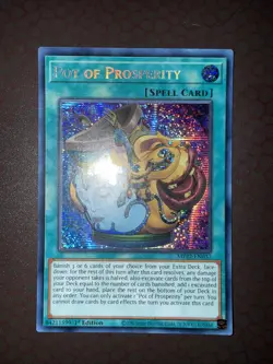 Yu-Gi-Oh! Pot Of Prosperity - MP22-EN037- Prismatic Secret Rare - 1st Edition NM - Image 2
