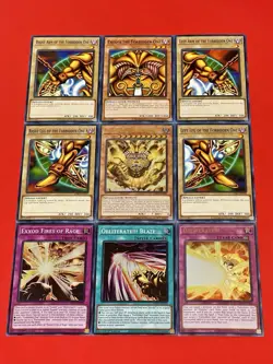 Exodia Full 5 Piece Set + Incarnate + Obliterate!!! + Blaze + Rage | YuGiOh! - Image 1