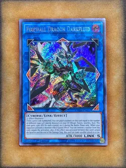 Yugioh Firewall Dragon Darkfluid CHIM-EN037 Secret Rare 1st Ed NM - Image 1