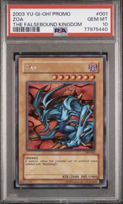 Yugioh Exchange, Zoa, Acid Trap Hole, Salmandra, And Seiyaryu All Psa 10 - Image 1