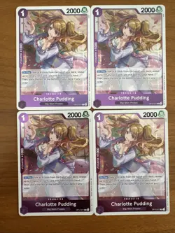 OP12-071 Charlotte Pudding (R) Legacy of the Master One Piece CCG x4 Playset - Image 1