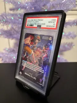 2024 ONE PIECE PROMOS PSA MAGAZINE EXCLUSIVE #060 MONKEY D. LUFFY PSA 10 w/ GG - Image 2