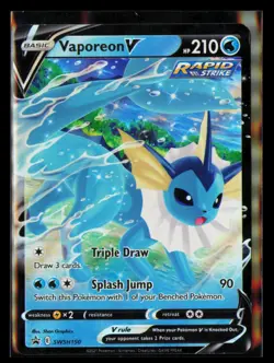 Vaporeon V Promo Holofoil SWSH Sword & Shield Promo Card SWSH150 Water - Image 1