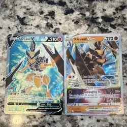 Pokemon TCG Kleavor V SWSH249 Kleavor VSTAR SWSH250 Holo English Card Lot - Image 1