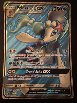 JUMBO Primarina GX Oversized Promo Card SM39 Black Star Promo 2017 Pokemon LP - Image 1