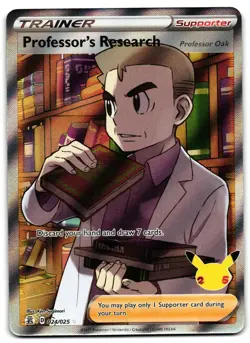 Professor's Research 024/025 - Celebrations Pokemon TCG - LP Card - Image 1