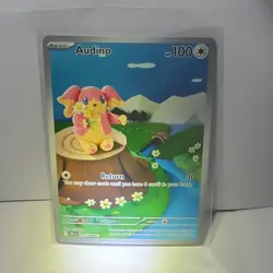 Pokemon Audino 151/086 Basic 2023 TCG Beast Regular Card Stock 100 HP Card - Image 1
