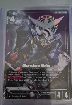 Gundam Exia ST07-001 LR+ Gundam Card Game Celestial Drive - Image 1