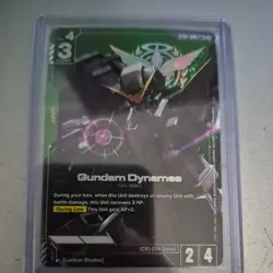 Gundam Card Game Gundam Dynames ST07-005 LR+ English - Image 1