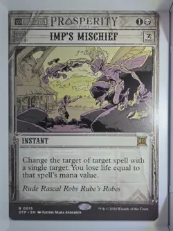 Imp's Mischief - R15 - MTG - Outlaws of Thunder Junction (OTP) - Image 1