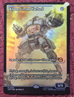 Krang, Utrom Warlord Showcase Foil 0290 MTG Teenage Mutant Ninja Turtles MINT - Image 1