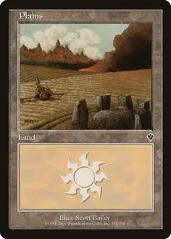 MTG Plains (334) ** Invasion ** English (HP) - Image 1