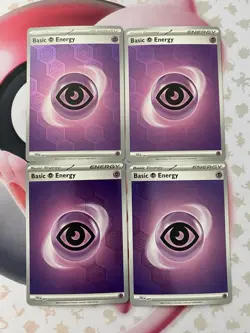 #4 Pokemon Card TCG - Psychic Energy Shrouded Fable SVE 007 Reverse Holo Set NM - Image 1