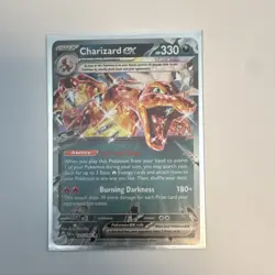Pokemon Charizard ex 125/197 OBF Tera Holo 330 HP Rare EX Flame - Image 3